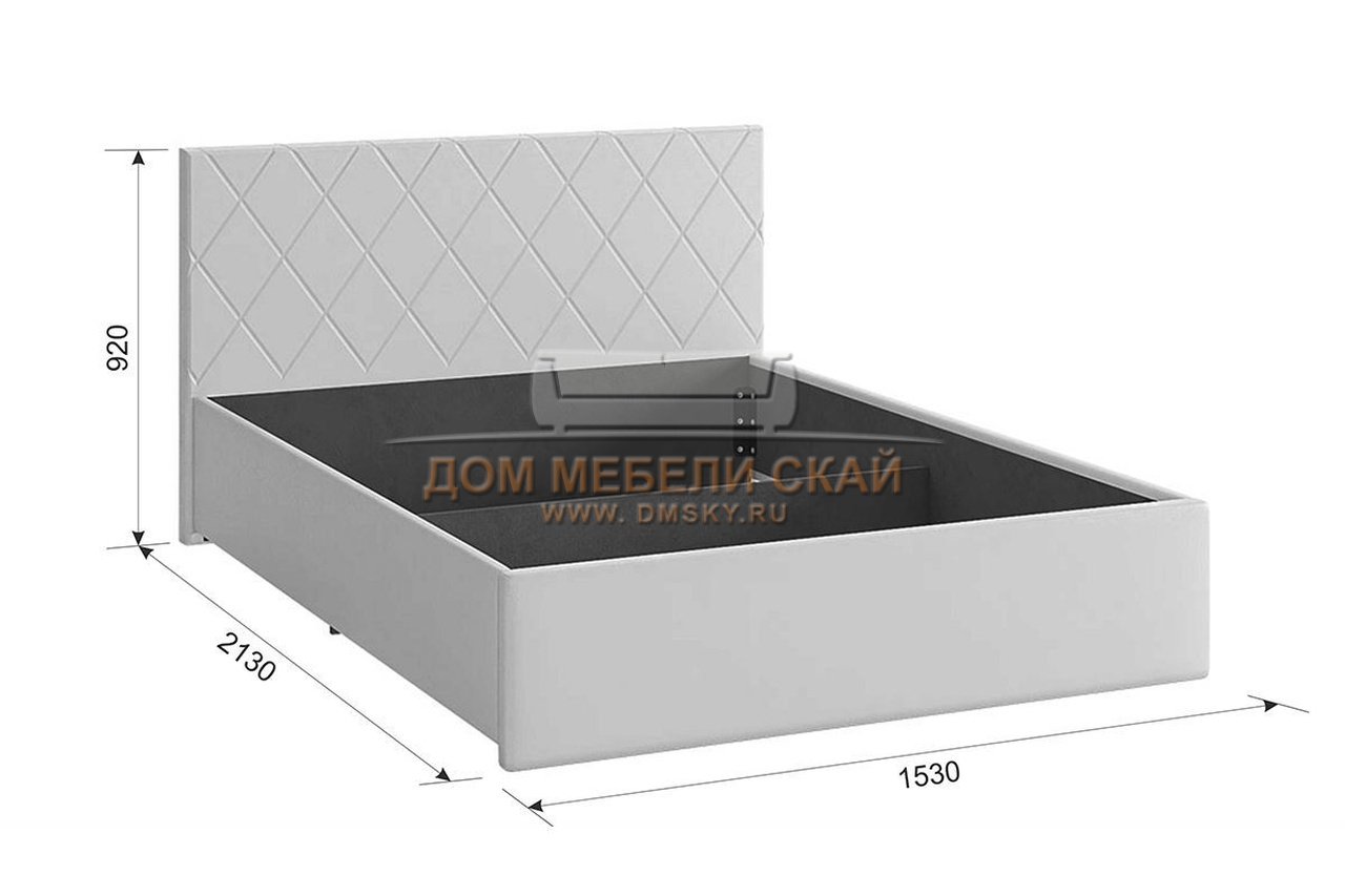 Каркас кровати 140x200 Ника, белая экокожа - купить в Москве недорого по  цене 15 530 руб. (арт. B10035508) | Дом мебели Скай