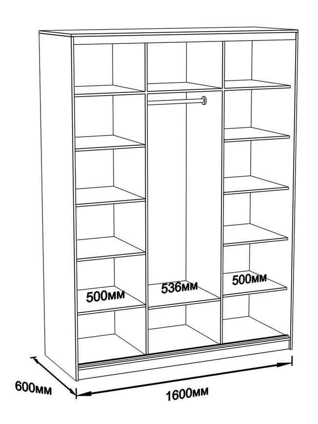 Шкаф высота 2200 глубина 600