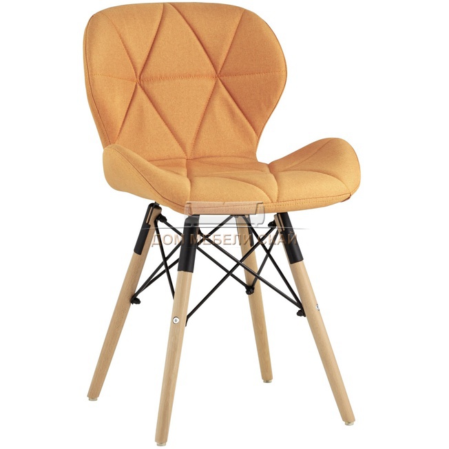 Стул Бон, рогожка оранжевого цвета