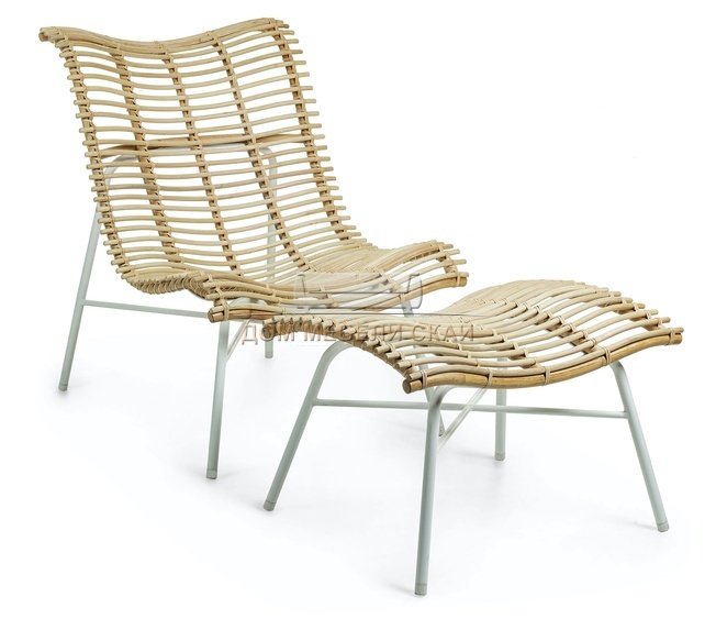 Кресло Crowley белый ротанг CC0703FN46