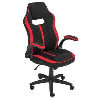 Компьютерное кресло Plast, черно-красное