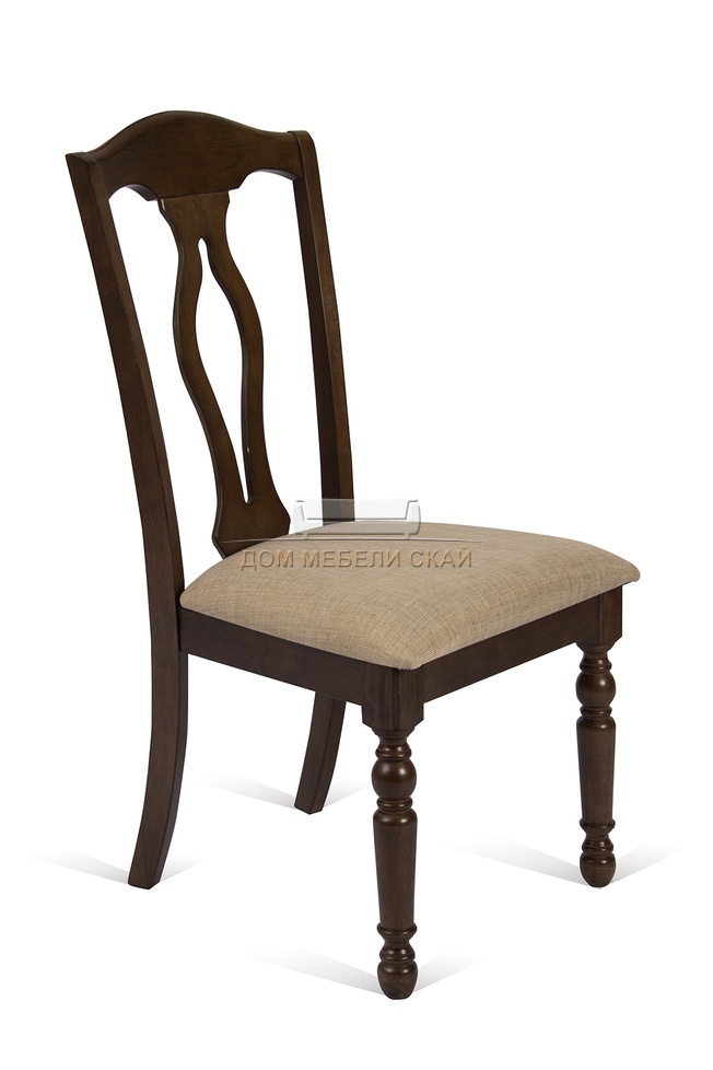 Стул LT C12296, DARK OAK K247 FB-X-1002 велюровый бежевого цвета