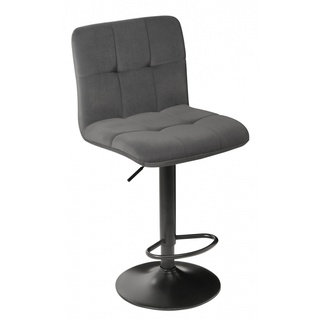 Барный стул Milton, велюровый серого цвета grey