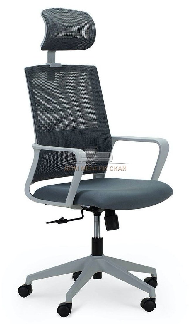 Кресло офисное Практик, grey серый пластик/серая сетка/серая ткань
