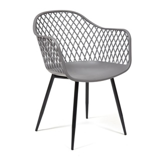 Кресло DIEGO mod. 8003, пластиковый серого цвета/черный