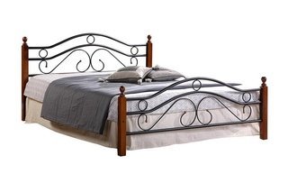 Кровать двуспальная металлическая AT-803 180x200