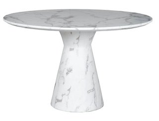 Стол trento 120 high gloss statuario белый мрамор