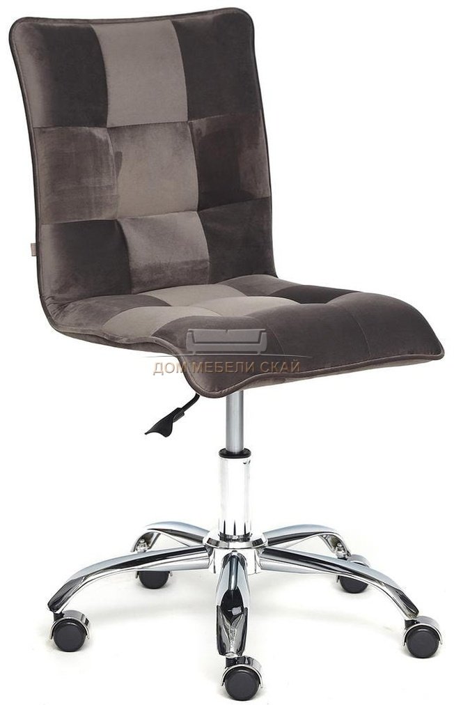 Кресло офисное Зеро Zero, коричневый велюр