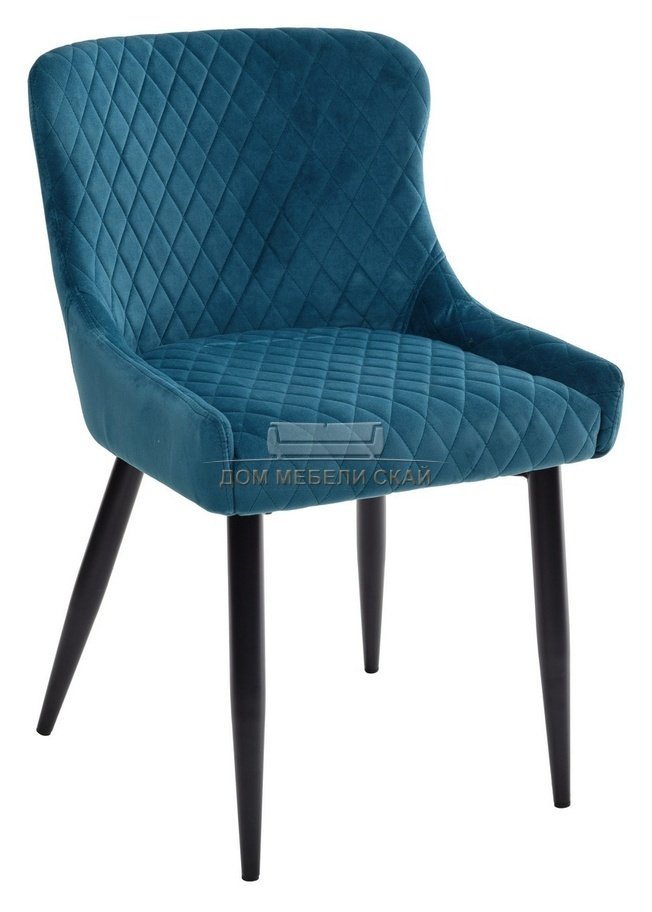 Стул BADEN, uf910-16 night forest велюровый синего цвета