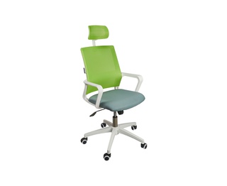 Офисное кресло Бит белый, зеленый/темно-серый