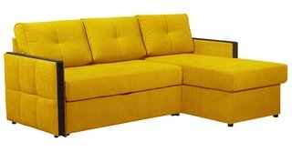Угловой диван-кровать Сандра, желтый