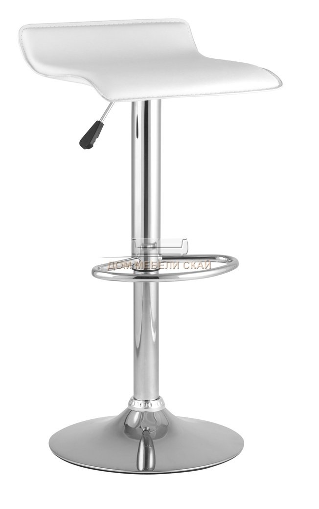 Стул барный HI-TEC, экокожа белого цвета