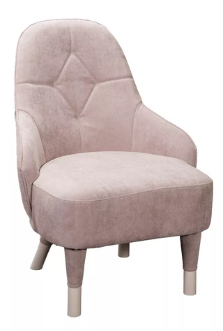 Кресло Emma, розовый велюр