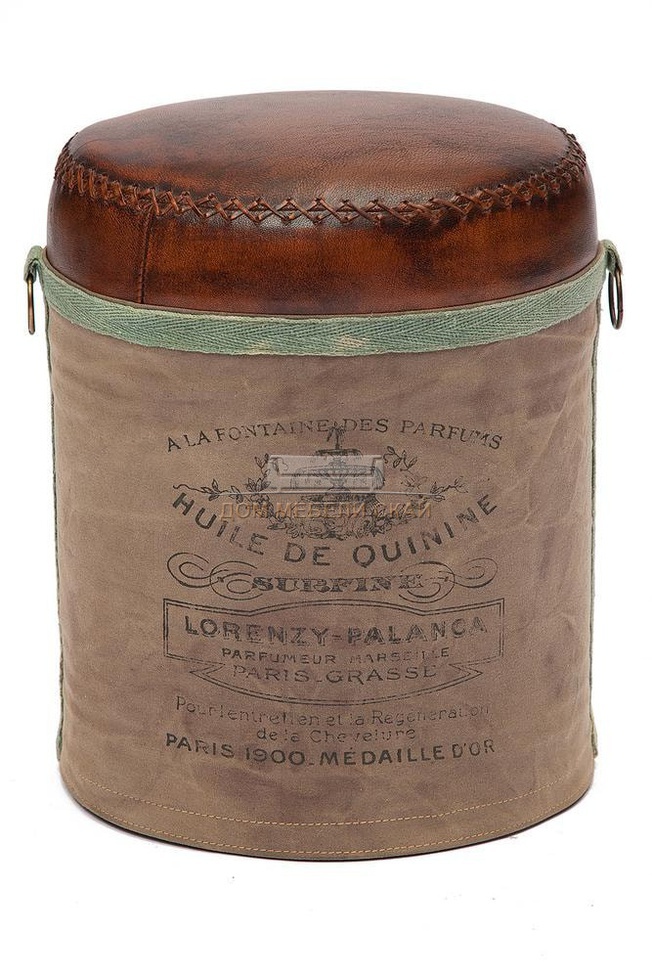 Пуф Secret De Maison CHAPELLE mod. M-6400, коричневый винтаж