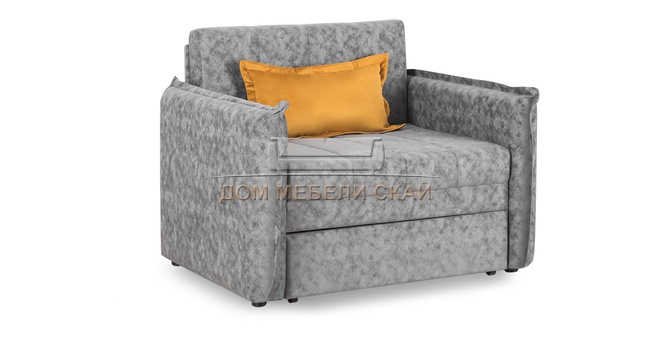 Кресло-кровать Виола 85, велюр серый ТД 232