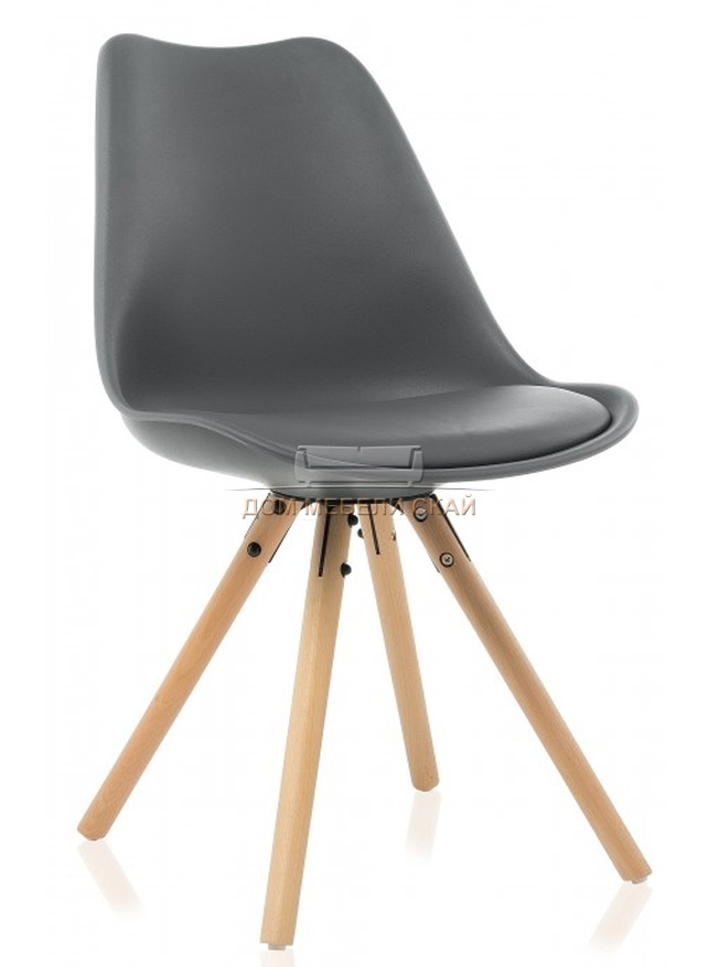 Стул Bonito, экокожа серого цвета