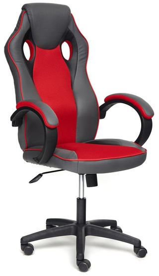 Игровое кресло Racer GT, красный/металлик