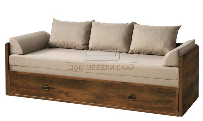Диван-кровать с матрасом и подушками Индиана JLOZ 80/160, дуб