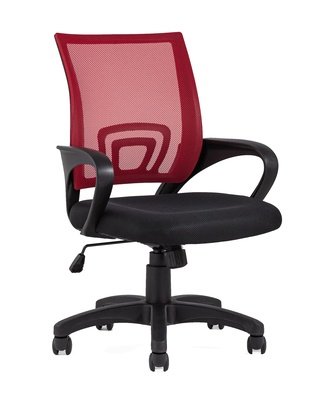 Кресло офисное TopChairs Simple, красное