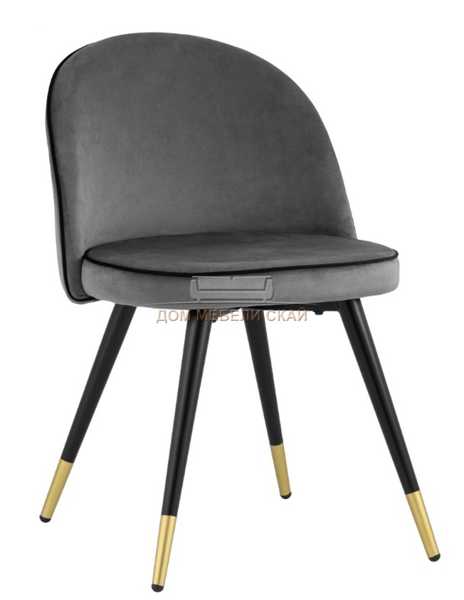 Стул Gabi LUX, велюровый серого цвета
