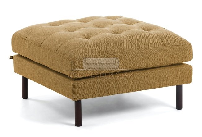 Пуф квадратный Bogart, горчица ткань