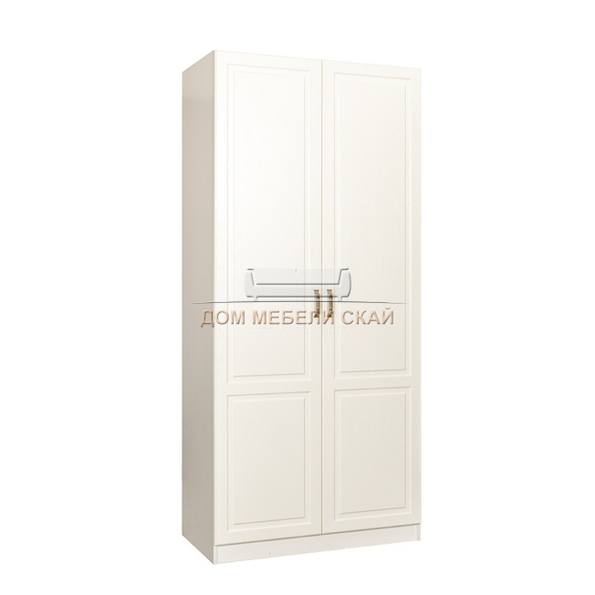 Шкаф 2-дверный Ливерпуль 13.134, белый/ясень ваниль