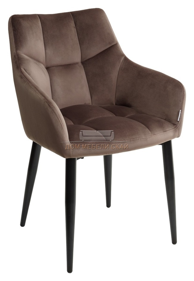 Стул HECTOR, BLUVEL-38 велюровый бежевого цвета/черный каркас