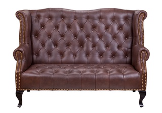 Дизайнерский диван Royal, sofa brown натуральная кожа коричневая