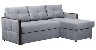 Угловой диван-кровать Сандра, серый