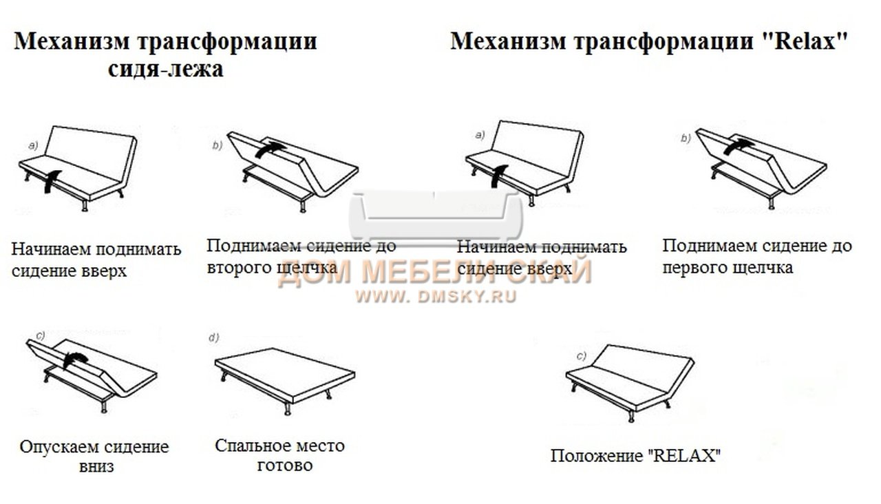 Диван-кровать Релакс 1800 - купить в Москве недорого по цене 34 240 руб.(арт. 35361)
