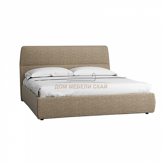 Кровать двуспальная 180х200 Сканди с ПМ, жемчужно-белый