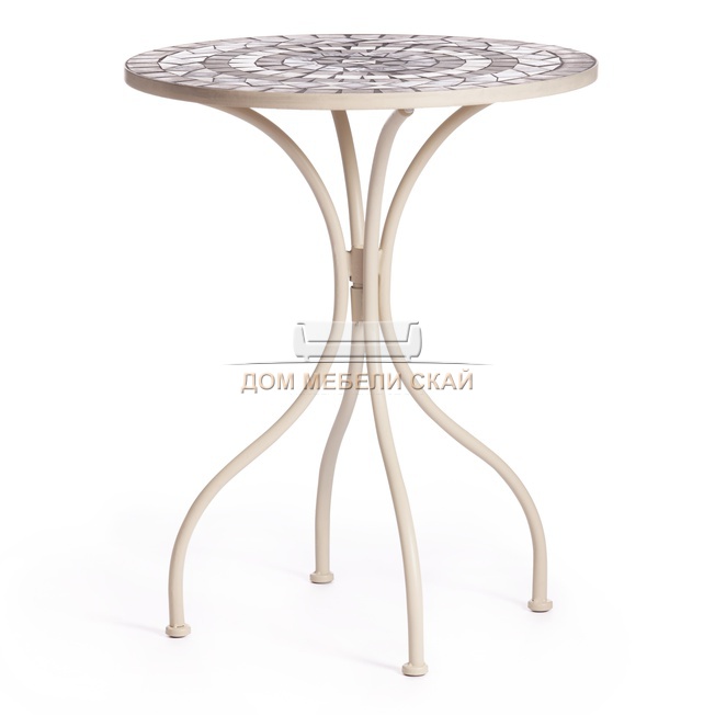 Стол Secret de Maison ROMEO mod. PL08-7451RV, белый/плитка калейдоскоп