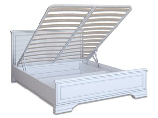 Кровать двуспальная 160x200 Кентаки с подъемным механизмом LOZ/160, белый