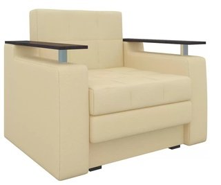 Кресло-кровать Мираж, бежевое/экокожа
