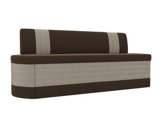 Кухонный диван со спальным местом Токио, коричневый/бежевый/микровельвет