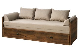 Диван-кровать с матрасом и подушками Индиана JLOZ 80/160, дуб