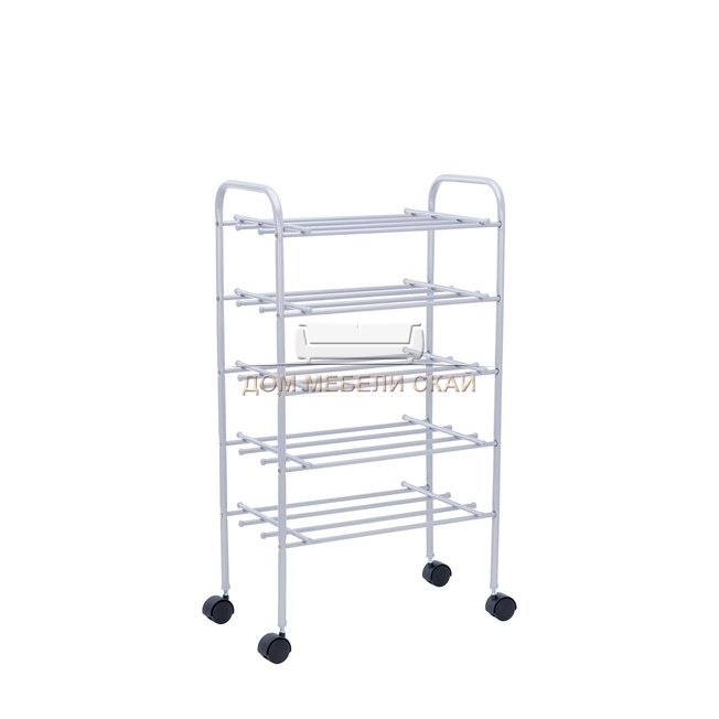 Обувница Leset Комо 5 с колесами, серый