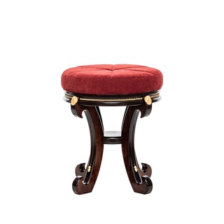 Банкетка Leset Глория, микровельвет бордовый/орех