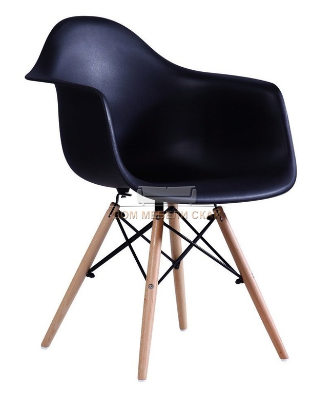 Стул Y-982, пластиковый черного цвета