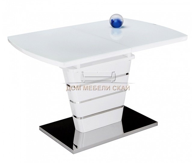 Стол обеденный раздвижной Space 120, белый