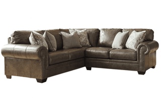 Угловой диван Roleson, коричневый