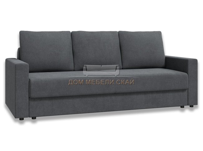 Диван-кровать Лира с боковинами БНП 1400, темно-серый велюр