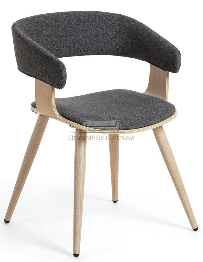 Стул-кресло Heiman, темно-серое