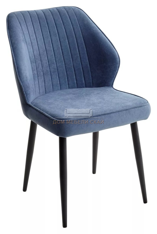 Стул VENA, велюровый синего цвета B8/черный