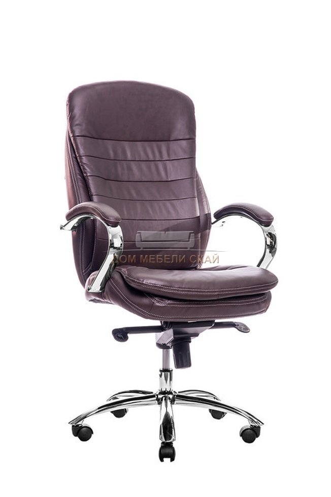 Кресло офисное Valencia M, экокожа коричневая