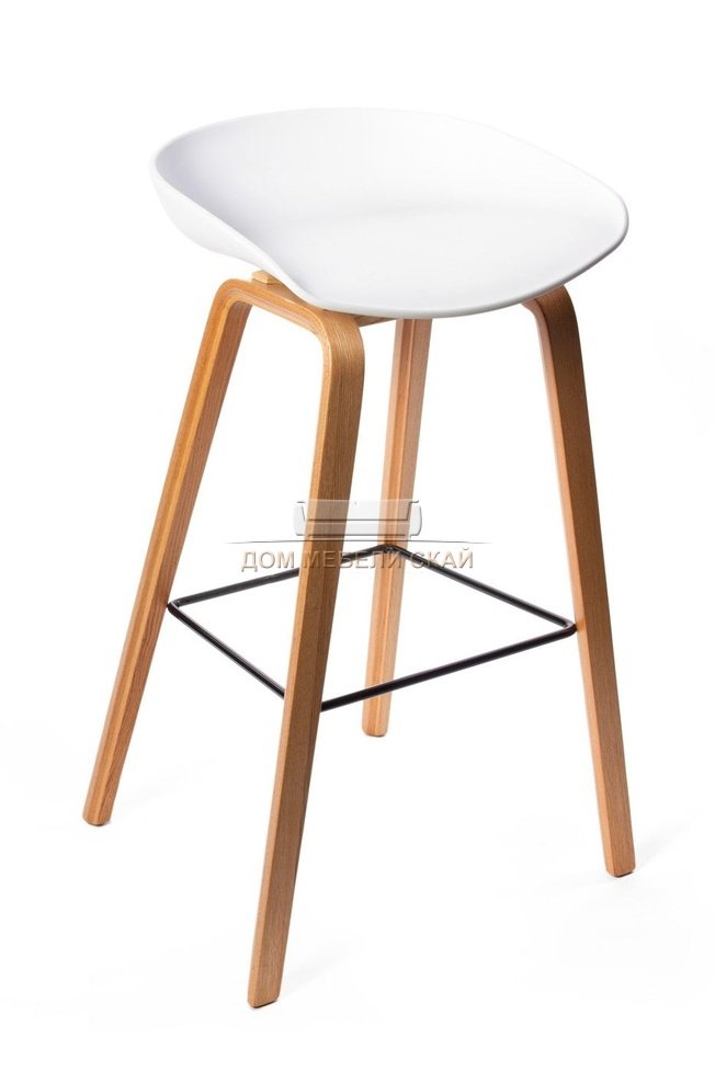 Барный стул Quadro, белого цвета