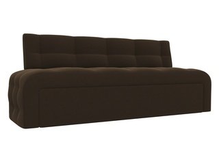 Кухонный диван со спальным местом Люксор, коричневый/микровельвет