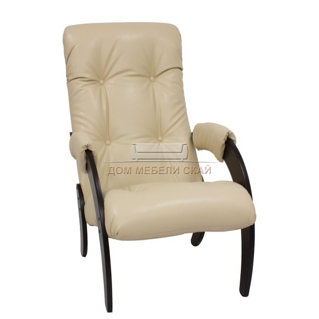 Кресло для отдыха Модель 61, венге/polaris beige