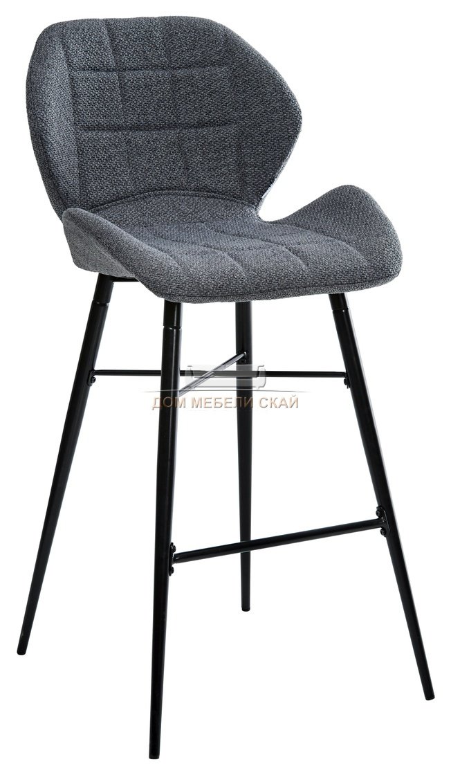 Барный стул MARCEL, рогожка серого цвета