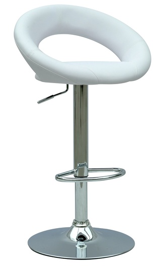 Барный стул ARIZONA, экокожа белого цвета
